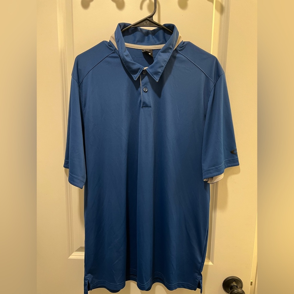 Oakley blue polo shirt size XL